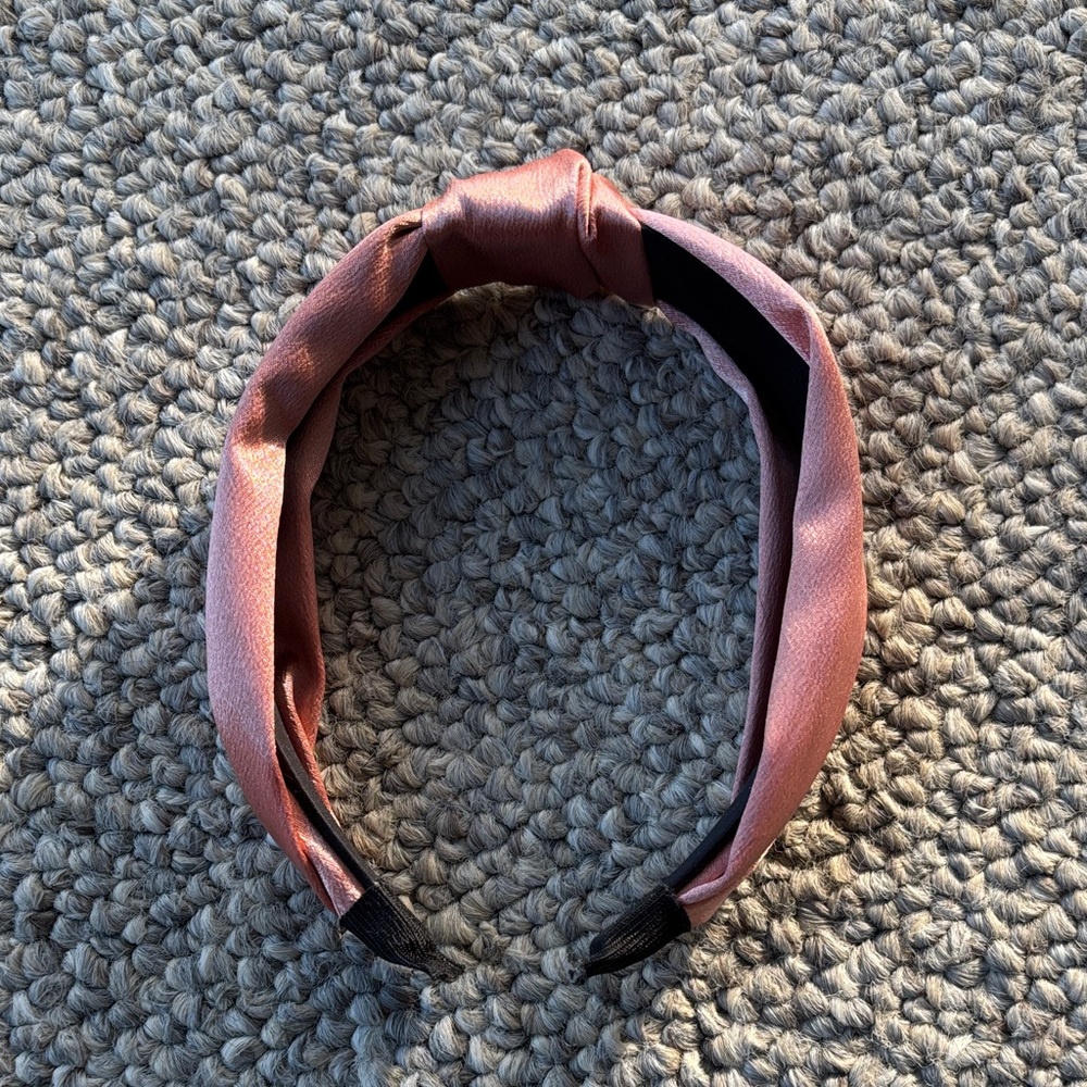 Anthropologie Rose Satin Headband